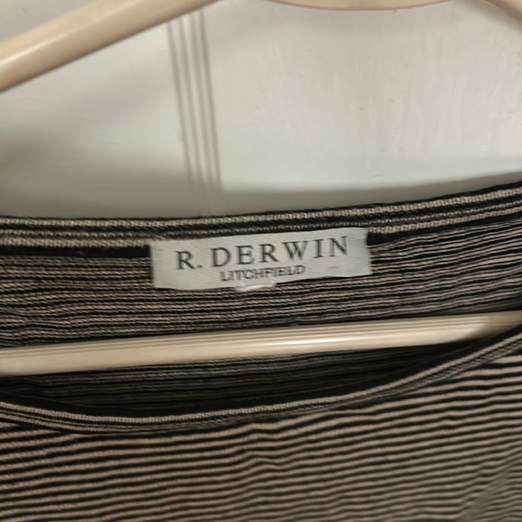 R. Derwin ITALY Boatneck thin Sweater 2/3 sleeves - Picture 8 of 10